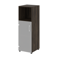 Шкаф средний узкий левый (1 низкий фасад стекло) Yalta LT.SU-2.2 L/R дуб мали